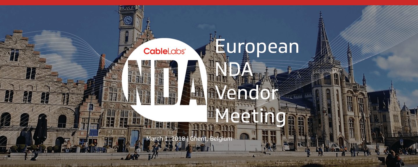 European NDA Vendor Meeting March 2018