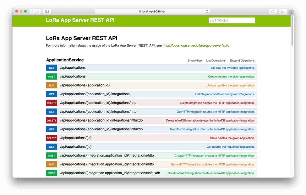 LoRa App Server