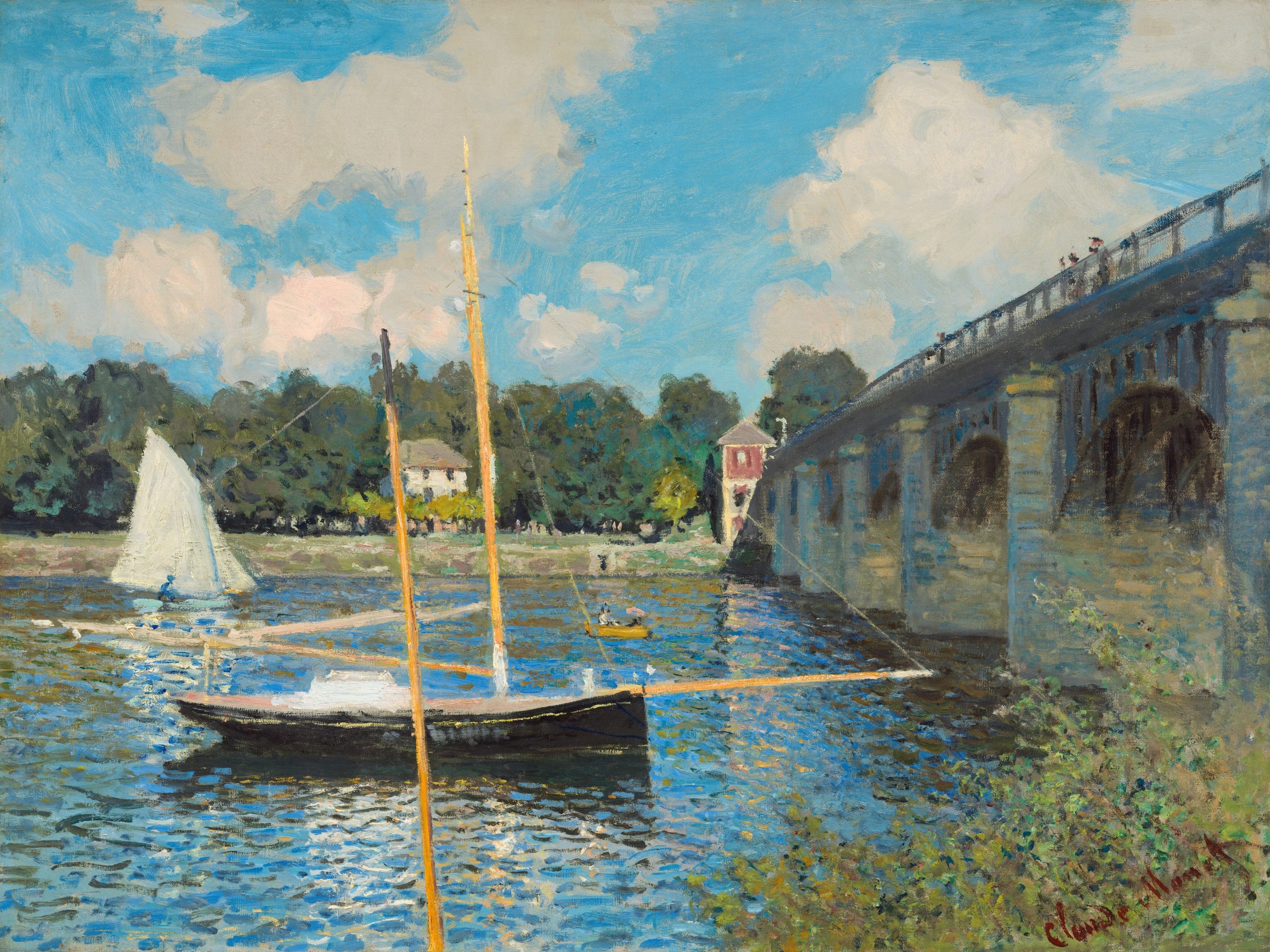 The Bridge at Argenteuil, Claude Monet, 1874.