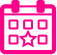 Date icon pink
