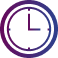 Time icon in color
